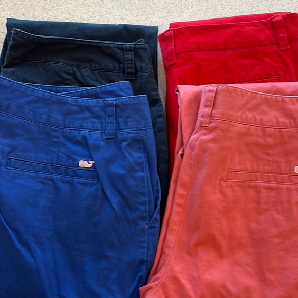 Vineyard Vines women’s Chino capris- Red, Blue, Black, Coral - Picture 14 of 15